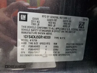 2016 Cadillac Escalade Premium Collection z VIN 1GYS4CKJ5GR148309, wystawiony jako Copart lot #55651875 z przebiegiem 115 124 mil mil oraz Szkoda całkowita • Salvage title. Historia ofert i sprzedaży dostępna na DreamBid. Obrazek 14.