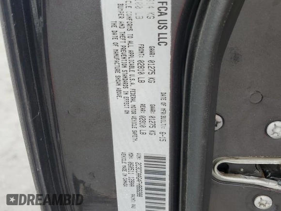 2015 Chrysler 300 Limited with VIN 2C3CCAAG4FH868288, listed as a Copart auction lot 54305845 with 190,152 mi miles and Salvage Title. Bid and sale history available at DreamBid. Image 13.