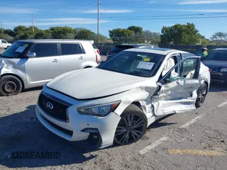 2020 Infiniti Q50 3.0t SPORT with VIN JN1EV7AP6LM203471, listed as a IAAI auction lot 41747908 with 91,593 mi miles. Bid and sale history available at carsss.com. Image 16.