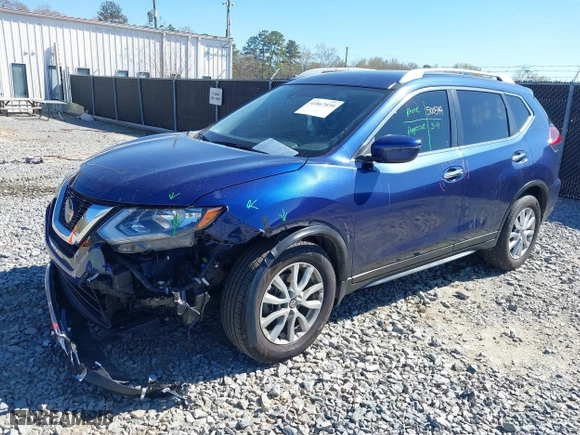 2020 Nissan Rogue SV with VIN JN8AT2MT9LW017137, listed as a IAAI auction lot 41867039 with 80,726 mi miles. Bid and sale history available at carsss.com. Image 17.