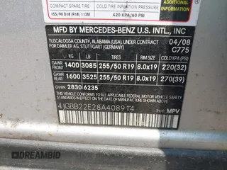 2008 Mercedes-Benz M 320 CDI с VIN 4JGBB22E28A408914, выставлен на аукционе IAAI как лот 42408331 с пробегом 194 706 миль миль и . История ставок и продаж доступна на DreamBid. Изображение 9.