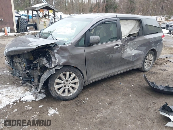 2014 Toyota Sienna L with VIN 5TDZK3DC9ES510214, listed as a IAAI auction lot 41721667 with 1 mi miles. Bid and sale history available at carsss.com. Image 17.