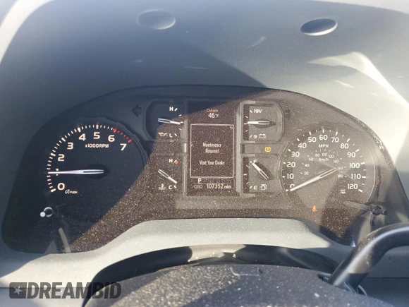 2020 Toyota Tundra 2WD SR with VIN 5TFRY5F19LX271230, listed as a Copart auction lot 82907174 with 107,352 mi miles and Salvage Title. Bid and sale history available at carsss.com. Image 9.
