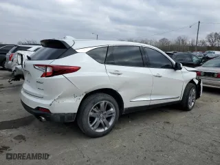2020 Acura RDX w/Advance Pkg with VIN 5J8TC2H77LL016329, listed as a Copart auction lot 82338034 with 56,757 mi miles and Salvage Title. Bid and sale history available at carsss.com. Image 3.