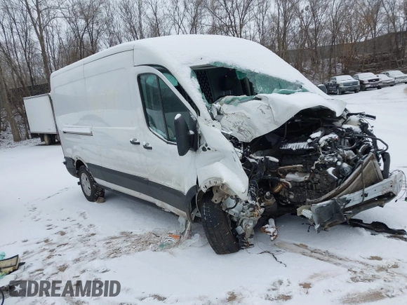 2021 Ford Transit Cargo with VIN 1FTBR1C87MKA51317, listed as a IAAI auction lot 41257947 with 62,000 mi miles and . Bid and sale history available at DreamBid. Image 1.