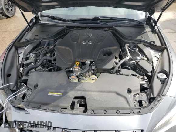 2020 Infiniti Q50 Pure with VIN JN1EV7AP9LM205019, listed as a Copart auction lot 51113905 with 56,243 mi miles and Salvage Title. Bid and sale history available at carsss.com. Image 11.