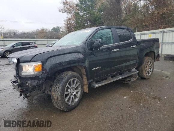 2018 GMC Canyon 4WD Denali with VIN 1GTG6EEN1J1269246, listed as a Copart auction lot 43071045 with 97,672 mi miles and Salvage Title. Bid and sale history available at carsss.com. Image 1.