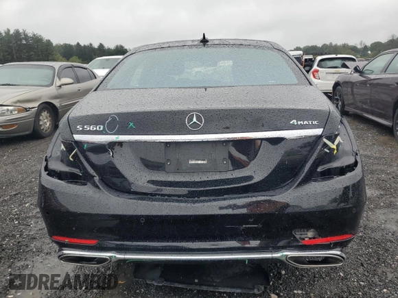 2020 Mercedes-Benz S S 560 with VIN WDDUG8GB3LA517364, listed as a Copart auction lot 73409424 with 61,311 mi miles and Salvage Title. Bid and sale history available at carsss.com. Image 6.