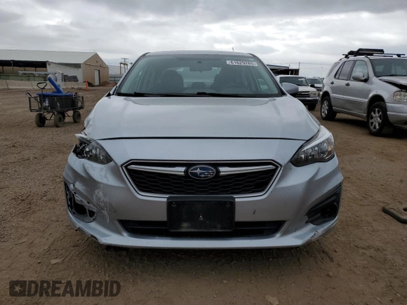 2017 Subaru Impreza Premium with VIN 4S3GKAB67H3622556, listed as a Copart auction lot 61629265 with 86,580 mi miles and Salvage title. Bid and sale history available at DreamBid. Image 5.