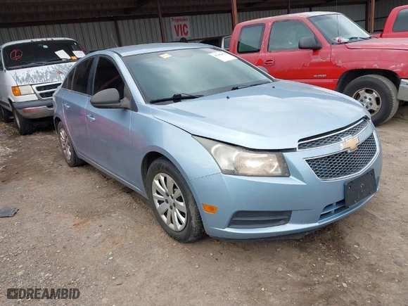 2011 Chevrolet Cruze LS with VIN 1G1PC5SH7B7103215, listed as a IAAI auction lot 41185833 with 140,867 mi miles. Bid and sale history available at carsss.com. Image 1.