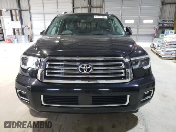 2020 Toyota Sequoia Platinum with VIN 5TDDY5G17LS179368, listed as a Copart auction lot 41524835 with 55,319 mi miles and Salvage Title. Bid and sale history available at carsss.com. Image 5.