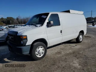 2008 Ford Econoline Cargo Commercial with VIN 1FTNE14W98DA12132, listed as a Copart auction lot 43668545 with 56,356 mi miles and Clean Title. Bid and sale history available at carsss.com. Image 1.