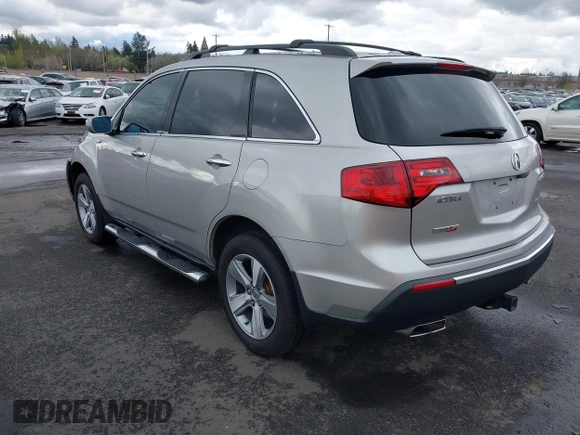 2012 Acura MDX Tech Pkg with VIN 2HNYD2H36CH516892, listed as a IAAI auction lot 41956558 with 162,318 mi miles. Bid and sale history available at carsss.com. Image 3.