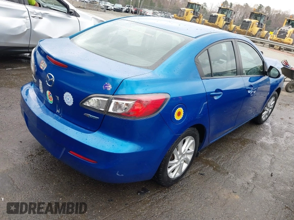 2012 Mazda 3 i Grand Touring with VIN JM1BL1W83C1526205, listed as a IAAI auction lot 41876049 with 148,870 mi miles and . Bid and sale history available at DreamBid. Image 4.