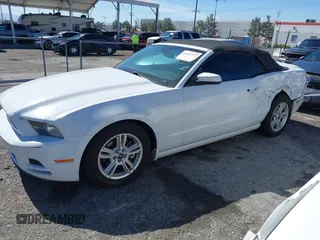 2014 Ford Mustang V6 with VIN 1ZVBP8EM9E5297226, listed as a IAAI auction lot 41627327 with 141,750 mi miles. Bid and sale history available at carsss.com. Image 2.
