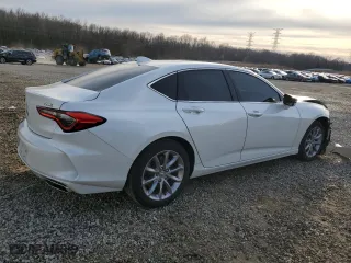 2021 Acura TLX with VIN 19UUB5F34MA013166, listed as a Copart auction lot 48338155 with 17,668 mi miles and Clean Title. Bid and sale history available at carsss.com. Image 3.