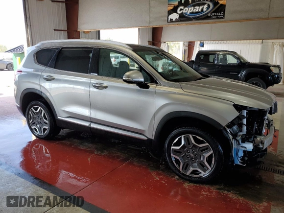 2023 Hyundai Santa Fe Hybrid SEL Premium with VIN 5NMS3DA13PH022728, listed as a Copart auction lot 71202204 with 15,531 mi miles and Salvage Title. Bid and sale history available at carsss.com. Image 4.