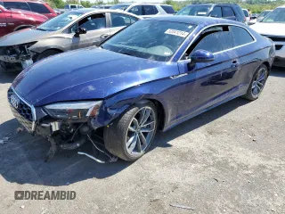 2021 Audi A5 S line Premium Plus z VIN WAUTAAF52MA056649, wystawiony jako Copart lot #52041214 z przebiegiem Nie podano mil oraz Szkoda całkowita • Salvage title. Historia ofert i sprzedaży dostępna na DreamBid. Obrazek 1.