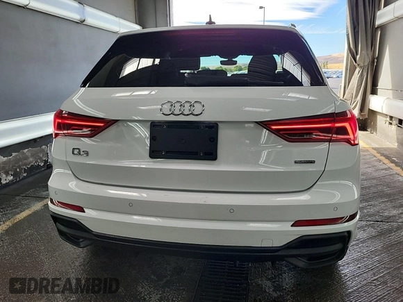 2023 Audi Q3 S line Premium with VIN WA1DECF34P1107427, listed as a IAAI auction lot 42845142 with 43,670 mi miles and . Bid and sale history available at DreamBid. Image 38.