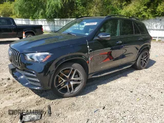 2022 Mercedes-Benz GLE 53 AMG with VIN 4JGFB6BBXNA658072, listed as a Copart auction lot 57055035 with 25,540 mi miles and Salvage title. Bid and sale history available at DreamBid. Image 1.