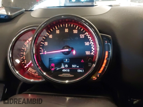 2020 MINI Countryman John Cooper Works z VIN WMZYZ9C07L3L84189, wystawiony jako IAAI lot #42163459 z przebiegiem 49 416 mil mil oraz . Historia ofert i sprzedaży dostępna na DreamBid. Obrazek 7.