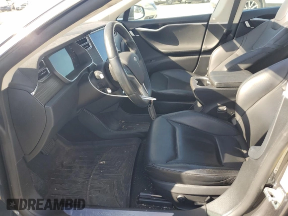 2015 Tesla Model S 85D with VIN 5YJSA1S2XFF092318, listed as a Copart auction lot 52026615 with 78,729 mi miles and Salvage Title. Bid and sale history available at carsss.com. Image 7.