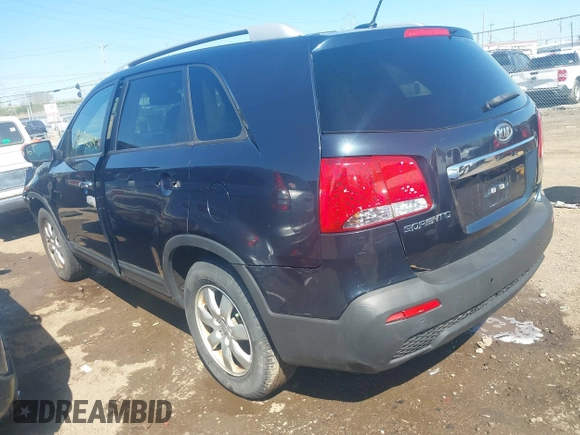 2012 Kia Sorento LX with VIN 5XYKT4A67CG247010, listed as a IAAI auction lot 42028544 with 223,389 mi miles. Bid and sale history available at carsss.com. Image 3.