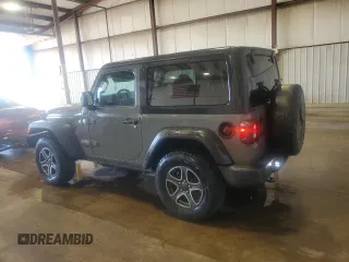 2021 Jeep Wrangler Sport S with VIN 1C4HJXAG7MW649964, listed as a Copart auction lot 59002685 with 106,065 mi miles and Salvage title. Bid and sale history available at DreamBid. Image 2.