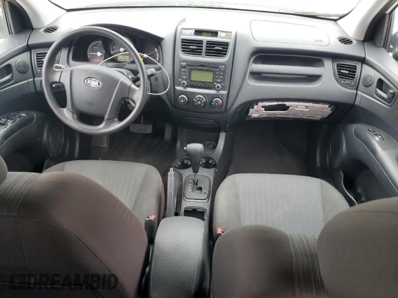 2009 Kia Sportage LX with VIN KNDJF724597575968, listed as a Copart auction lot 51495515 with 164,652 mi miles and Salvage Title. Bid and sale history available at carsss.com. Image 8.