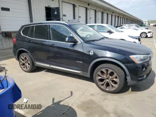 2015 BMW X3 xDrive28i with VIN 5UXWX9C52F0D56896, listed as a Copart auction lot 53823745 with 158,101 mi miles and Clean Title. Bid and sale history available at DreamBid. Image 4.