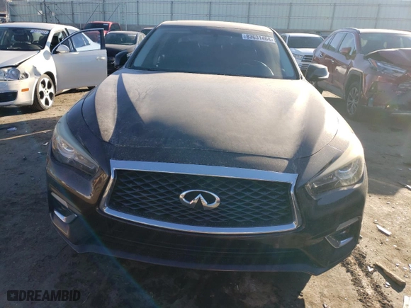 2018 Infiniti Q50 2.0t PURE with VIN JN1CV7AP8JM241062, listed as a Copart auction lot 83631464 with 90,501 mi miles and Salvage Title. Bid and sale history available at carsss.com. Image 5.
