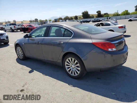 2011 Buick Regal CXL RL3 with VIN W04GR5EC7B1142146, listed as a Copart auction lot 56202085 with 62,243 mi miles and Clean title. Bid and sale history available at DreamBid. Image 2.