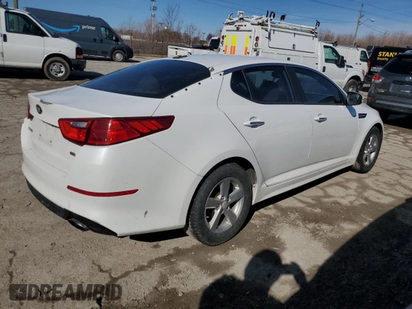 2015 Kia Optima LX with VIN 5XXGM4A79FG402046, listed as a Copart auction lot 51791805 with 141,736 mi miles and Non Repairable. Bid and sale history available at DreamBid. Image 3.