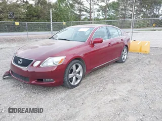 2007 Lexus GS 350 with VIN JTHBE96S570027761, listed as a IAAI auction lot 41870629 with 112,274 mi miles and . Bid and sale history available at carsss.com. Image 2.