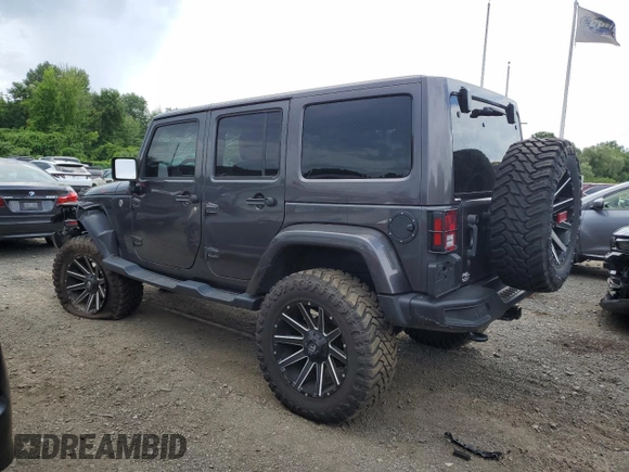 2018 Jeep Wrangler Unlimited Sahara with VIN 1C4BJWEG4JL822007, listed as a Copart auction lot 61450915 with 91,148 mi miles and Salvage title. Bid and sale history available at DreamBid. Image 2.