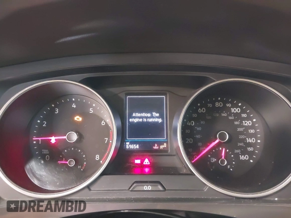 2020 Volkswagen Tiguan S with VIN 3VV0B7AX4LM117114, listed as a IAAI auction lot 42348337 with 51,654 mi miles and . Bid and sale history available at DreamBid. Image 7.