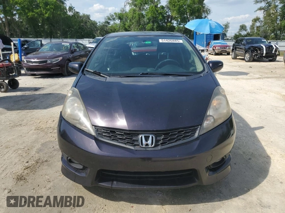 2013 Honda Fit Sport with VIN JHMGE8H57DC004712, listed as a Copart auction lot 51426885 with 203,217 mi miles and Salvage Title. Bid and sale history available at carsss.com. Image 5.
