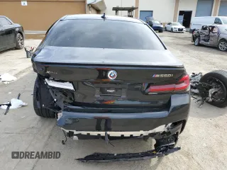 2023 BMW 5 Series M550i xDrive with VIN WBA13BK0XPCM98878, listed as a Copart auction lot 45580685 with 10,866 mi miles and Salvage title. Bid and sale history available at DreamBid. Image 6.