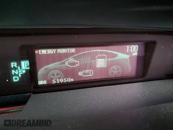 2015 Toyota Prius Four with VIN JTDKN3DU3F0469634, listed as a Copart auction lot 55484135 with 51,950 mi miles and Salvage Title. Bid and sale history available at DreamBid. Image 9.