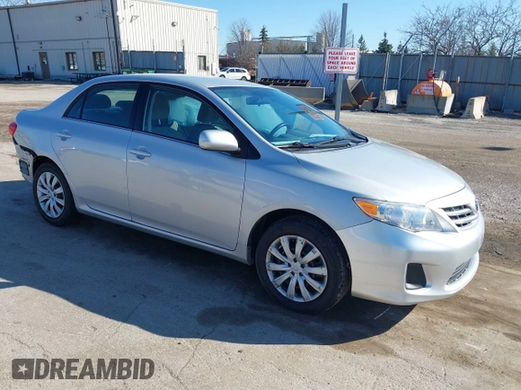 2013 Toyota Corolla L with VIN 2T1BU4EEXDC089189, listed as a IAAI auction lot 41818437 with 143,706 mi miles and . Bid and sale history available at DreamBid. Image 1.