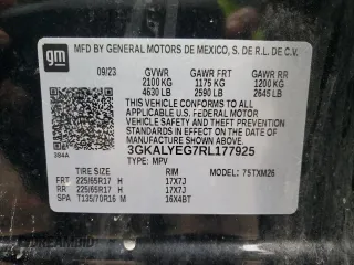 2024 GMC Terrain AT4 with VIN 3GKALYEG7RL177925, listed as a Copart auction lot 50563215 with 14,169 mi miles and Salvage title. Bid and sale history available at DreamBid. Image 13.