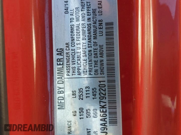 2014 Smart fortwo Passion z VIN WMEEJ9AA6EK792201, wystawiony jako Copart lot #74756574 z przebiegiem 17 282 mil mil oraz Szkody całkowita. Historia ofert i sprzedaży dostępna na DreamBid. Obrazek 12.
