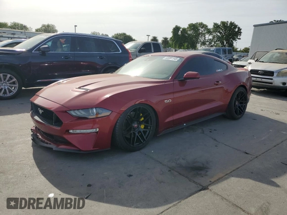 2019 Ford Mustang GT z VIN 1FA6P8CF5K5178437, wystawiony jako Copart lot #53391145 z przebiegiem 37 010 mil mil oraz Szkody całkowita. Historia ofert i sprzedaży dostępna na DreamBid. Obrazek 1.