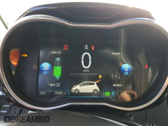 2015 Chevrolet Spark EV LT with VIN KL8CL6S01FC800990, listed as a Copart auction lot 75356214 with 30,886 mi miles and Salvage Title. Bid and sale history available at carsss.com. Image 9.