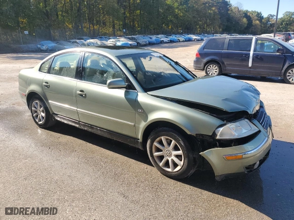 2004 Volkswagen Passat Sedan GLS with VIN WVWPD63B34P092494, listed as a Copart auction lot 75539034 with 76,320 mi miles and Salvage Title. Bid and sale history available at carsss.com. Image 4.