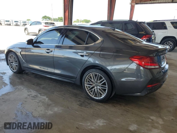 2020 Genesis G70 2.0T z VIN KMTG64LA5LU059925, wystawiony jako Copart lot #57105395 z przebiegiem 73 950 mil mil oraz Nie do naprawy • Non repairable. Historia ofert i sprzedaży dostępna na DreamBid. Obrazek 2.