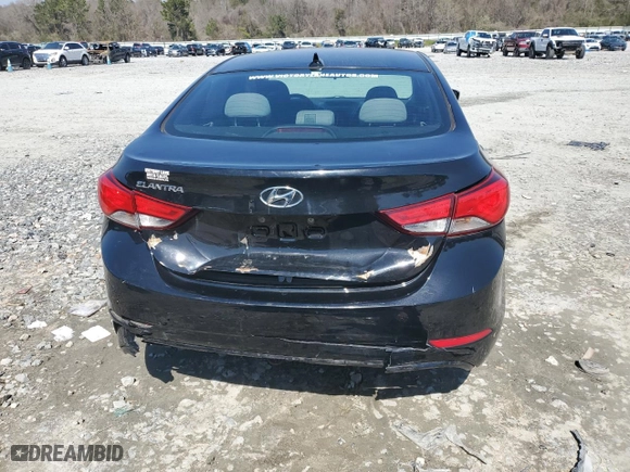 2014 Hyundai Elantra Limited with VIN 5NPDH4AE5EH467145, listed as a Copart auction lot 48417375 with 125,666 mi miles and Salvage Title. Bid and sale history available at carsss.com. Image 6.