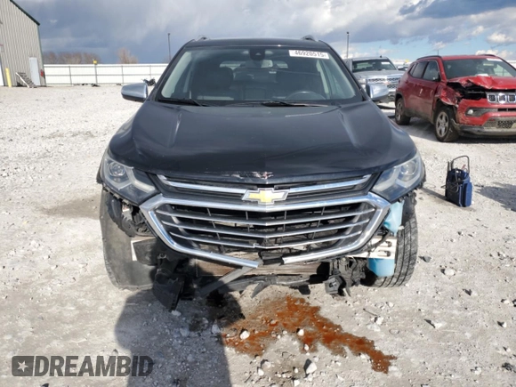 2018 Chevrolet Equinox Premier with VIN 2GNAXVEV7J6229020, listed as a Copart auction lot 46920515 with 43,294 mi miles and Salvage Title. Bid and sale history available at DreamBid. Image 5.