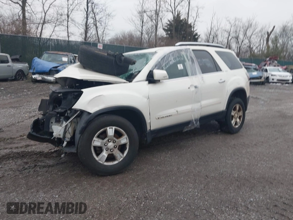 2007 GMC Acadia SLT with VIN 1GKEV23707J143230, listed as a IAAI auction lot 41582476 with 1 mi miles. Bid and sale history available at carsss.com. Image 2.