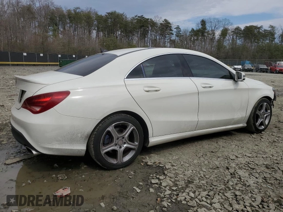 2014 Mercedes-Benz CLA 250 with VIN WDDSJ4EB7EN158567, listed as a Copart auction lot 50833905 with 95,229 mi miles and Salvage title. Bid and sale history available at DreamBid. Image 3.